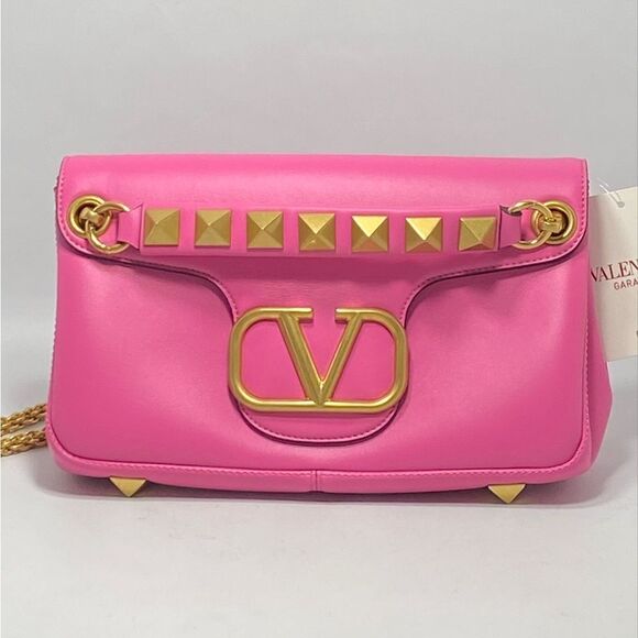 Valentino Garavani VLogo Leather Shoulder Bag - Picture 2 of 15